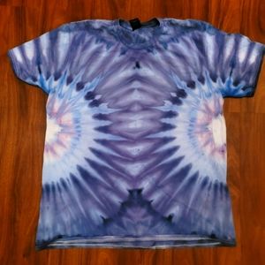 Blue ice dye tshirt